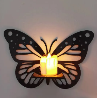 Pack of 3 Decorative Butterfly Wall Shelf