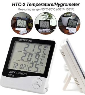 HTC-2 Digital Room Hygrometer Thermometer